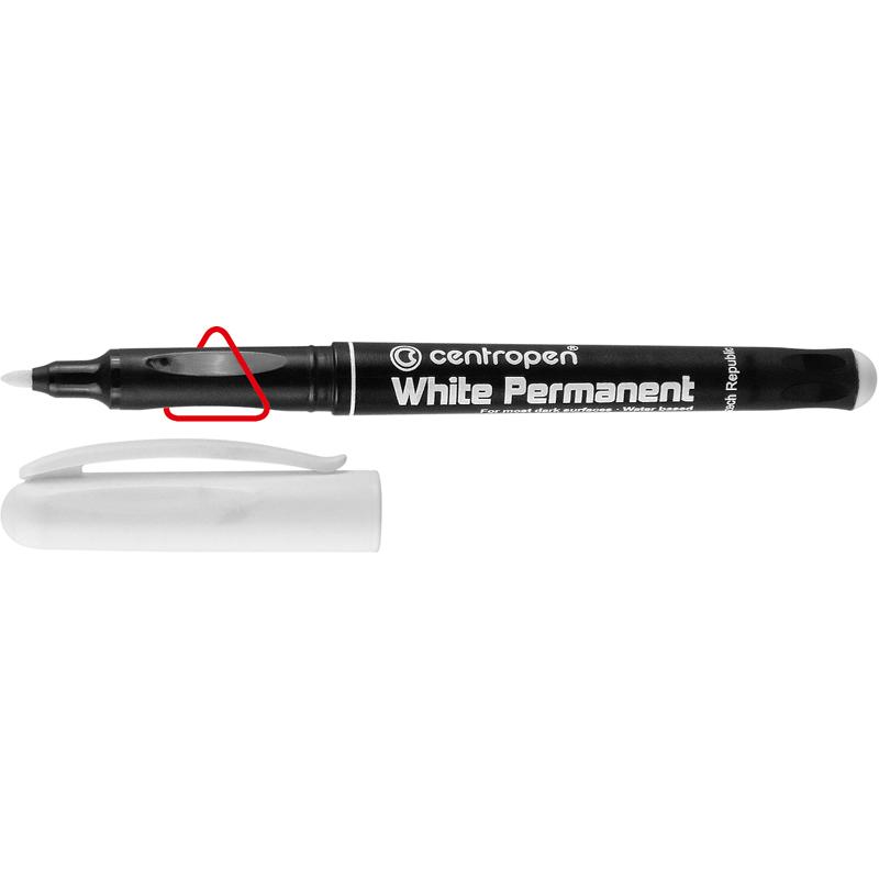 Маркер CENTROPEN Permanent White 2686/11, 1,2 мм білий